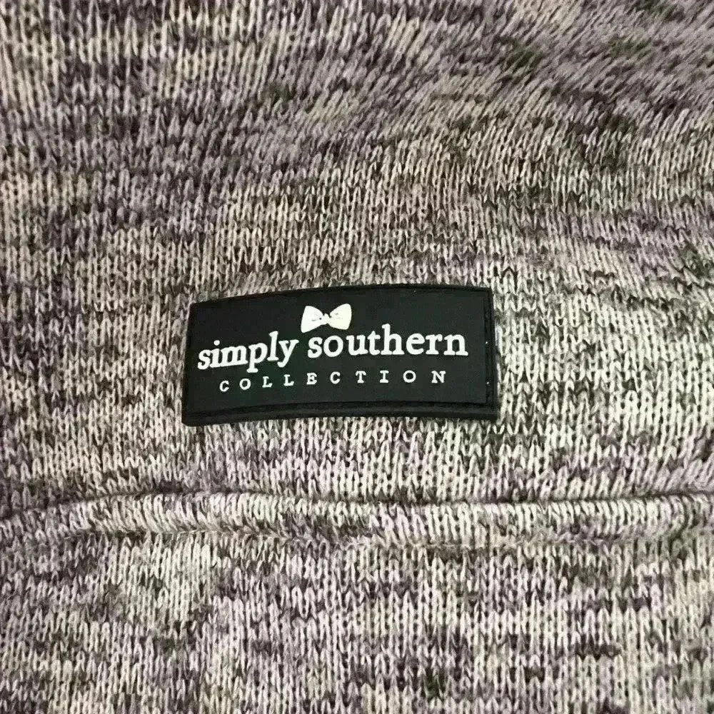 Simply Southern Women’s 1/4 Snap Pullover Size Large Pink Pockets Fleece - Picture 4 of 4
